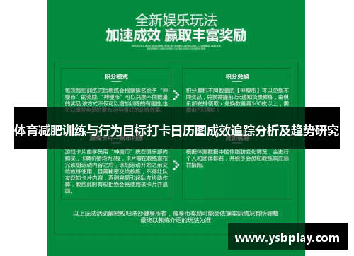 体育减肥训练与行为目标打卡日历图成效追踪分析及趋势研究